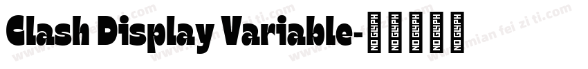 Clash Display Variable字体转换